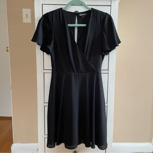 Express Black V-Neck Dress